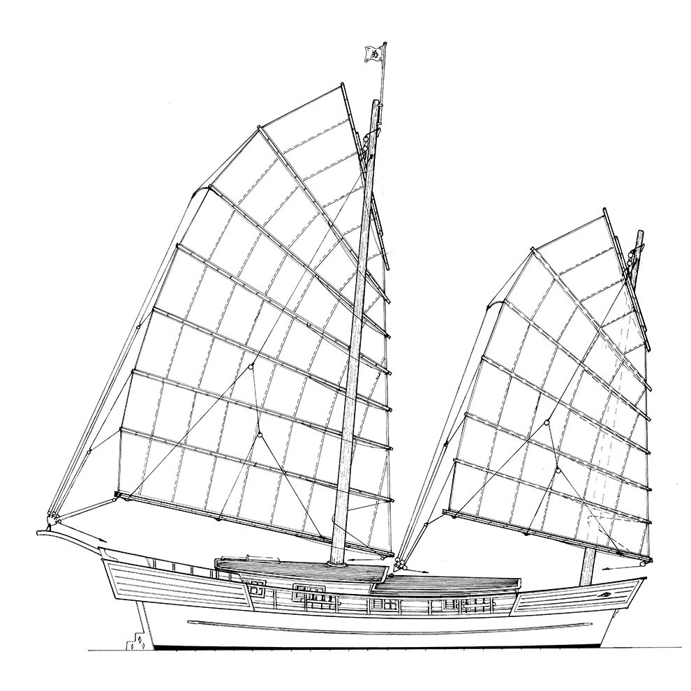 14.25m Modern sailing junk